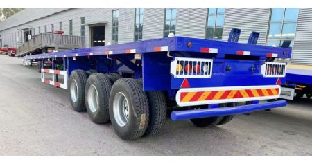TITAN 3 Axles 40ft Flatbed Semi Trailer will be sent to Mauritius