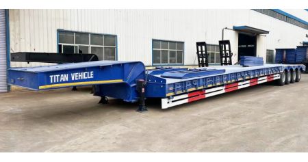 TITAN 4 Axle 80 Ton Low Loader Trailer is ready shipping to Mauritius