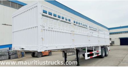 2 Axle 40 ft fence semi trailer | fence Trailer in Mauritius