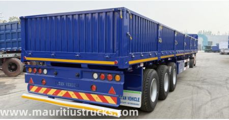 Tri Axle 60 Tons Side Wall Semi Trailer will be Shipped to Mauritius