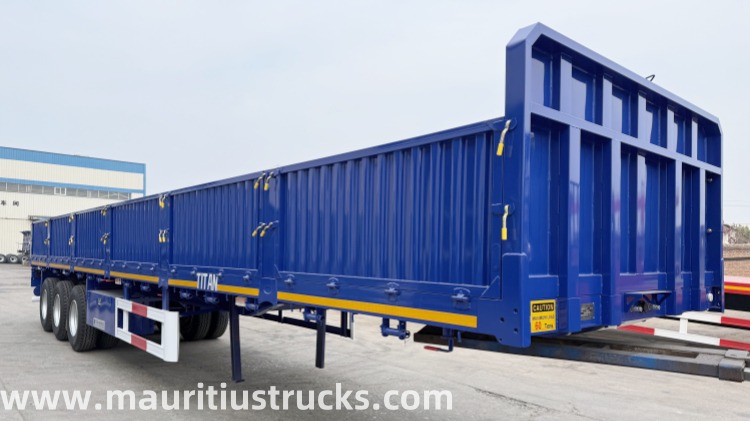 Tri Axle 60 Tons Side Wall Semi Trailer in Mauritius