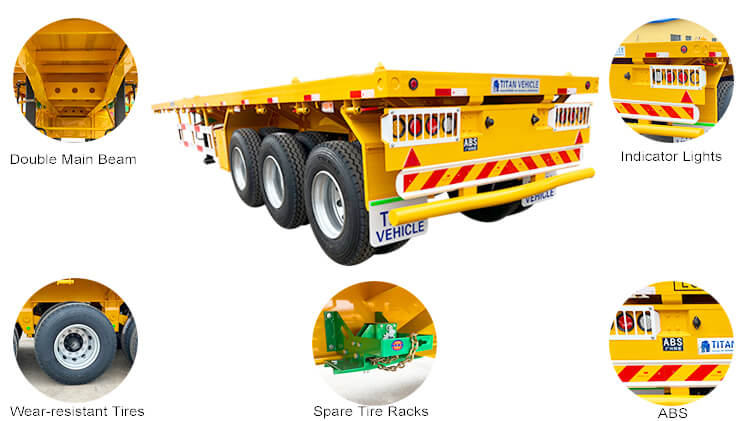 40ft flatbed trailer Ideas |  Semi Flatbed Trailer for Sale in Mauritius