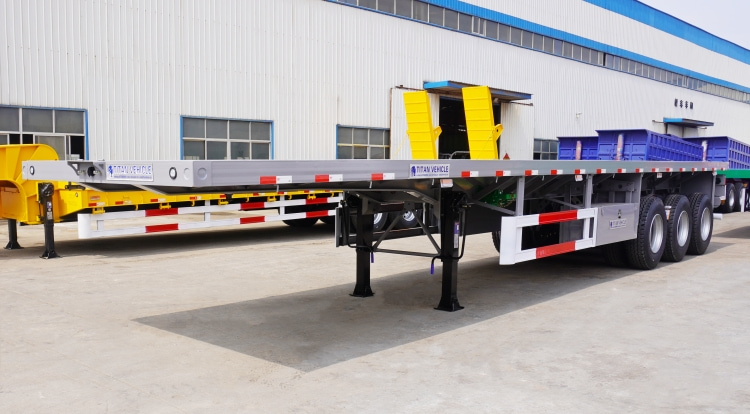 Tri Axle Trailer for Sale in Mauritius | Tri Axle 48 Ft Flatbed Trailer for Sale in Port Louis