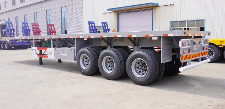 Tri Axle Trailer for Sale in Mauritius | Tri Axle 48 Ft Flatbed Trailer for Sale in Port Louis