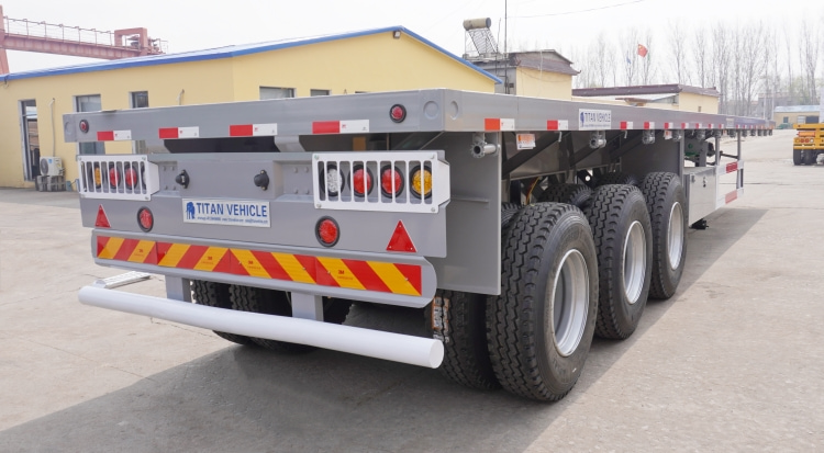Tri Axle Trailer for Sale in Mauritius | Tri Axle 48 Ft Flatbed Trailer for Sale in Port Louis