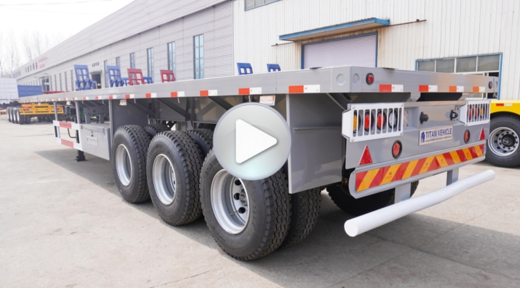 Tri Axle Trailer for Sale in Mauritius | Tri Axle 48 Ft Flatbed Trailer for Sale in Port Louis