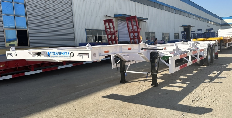 2 Axle Multi Function Gooseneck Container Skeletal Trailer for Sale in Mauritius