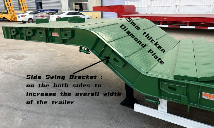 4 Axle 80 Ton Semi Low Bed Trailer Truck for Sale in Mauritius Port Louis