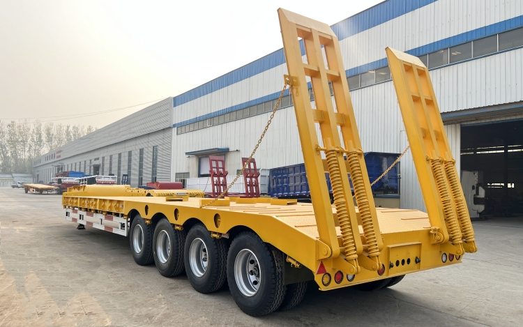 Used 4 Axle 100 Ton Low Loader Trailer for Sale in Mauritius