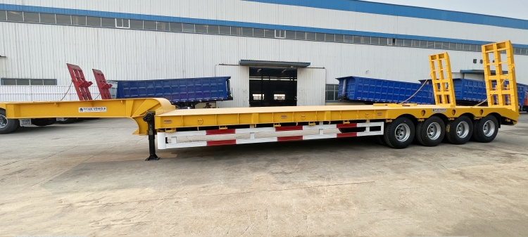 Used 4 Axle 100 Ton Low Loader Trailer for Sale in Mauritius