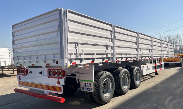 China 60 Ton Cargo Side Wall Semi Trailer for Sale in Mauritius