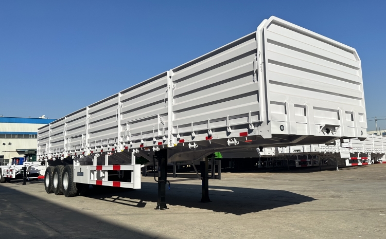 China 60 Ton Cargo Side Wall Semi Trailer for Sale in Mauritius