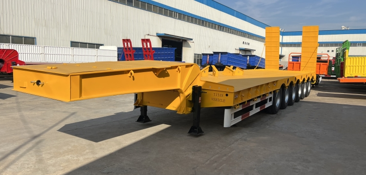 6 Axle 120 Ton Low Bed Trailer Truck | Low Bed Truck Trailer for Sale in Mauritius