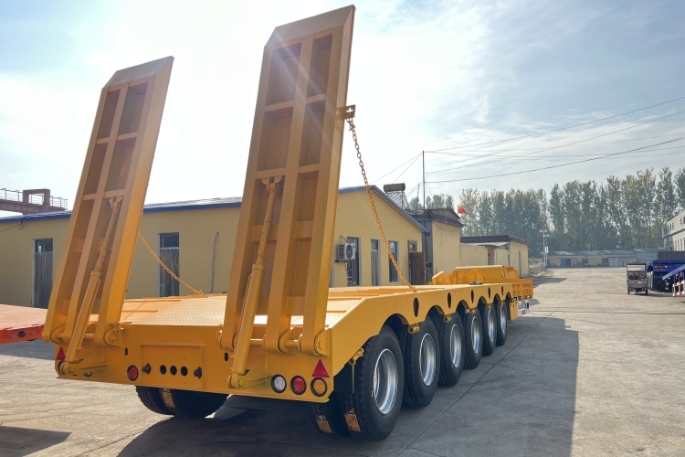 6 Axle 120 Ton Low Bed Trailer Truck | Low Bed Truck Trailer for Sale in Mauritius