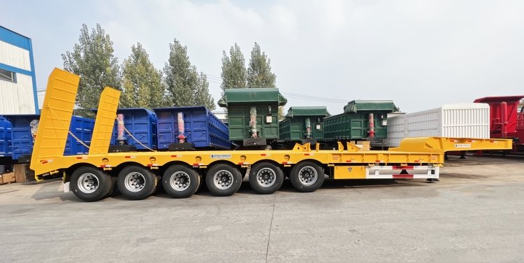 6 Axle 120 Ton Low Bed Trailer Truck | Low Bed Truck Trailer for Sale in Mauritius