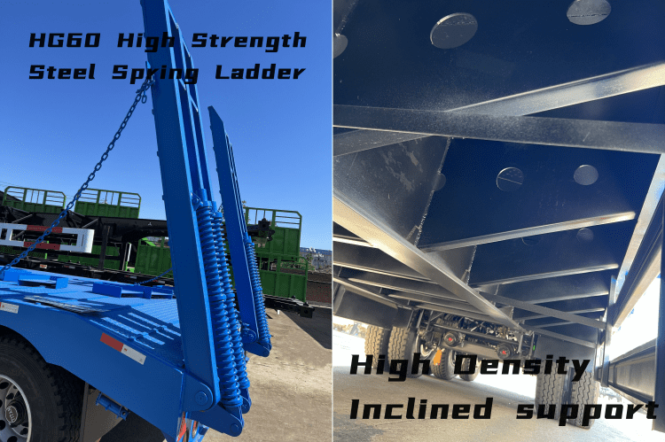 Tri Axle Low Loader Trailer for Sale in Mauritius | Heavy Load Low Loader Truck Trailer