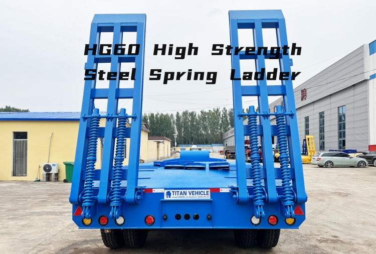 Tri Axle Low Loader Trailer for Sale in Mauritius | Heavy Load Low Loader Truck Trailer