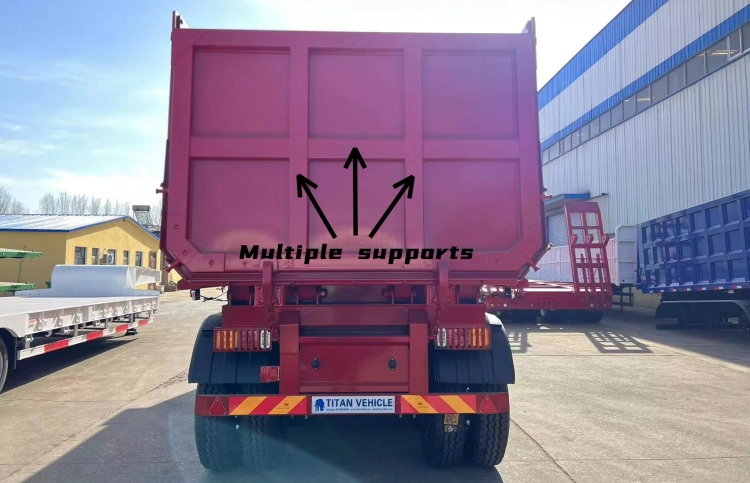 End Dump Trailer for Sale in Mauritius | Hydraulic Dump Trailer | 50t Dump Semi Trailer