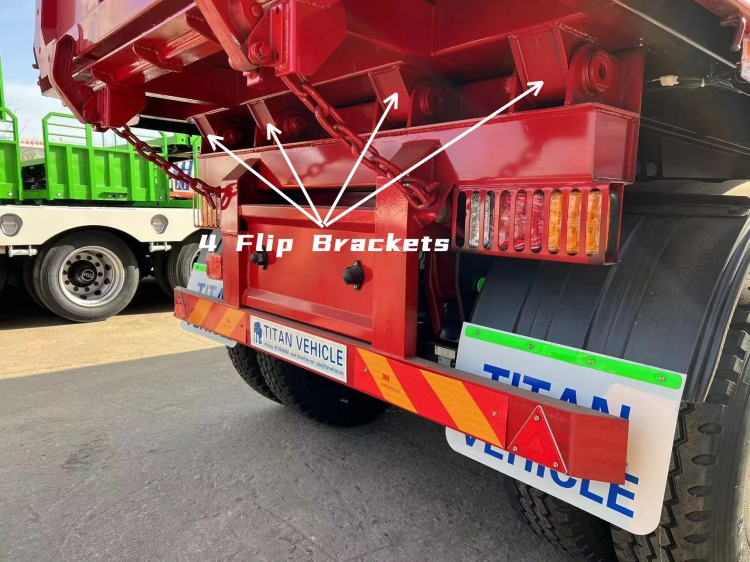 End Dump Trailer for Sale in Mauritius | Hydraulic Dump Trailer | 50t Dump Semi Trailer