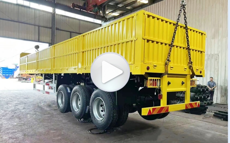 40 Ton Bulk Cargo Semi High Sided Drop Side Trailers for Sale in Mauritius