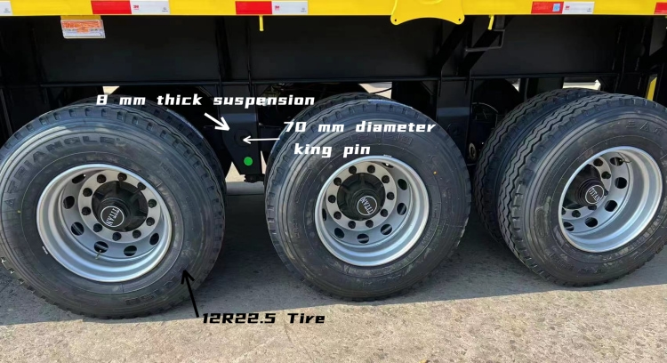 40 Ton Bulk Cargo Semi High Sided Drop Side Trailers for Sale in Mauritius