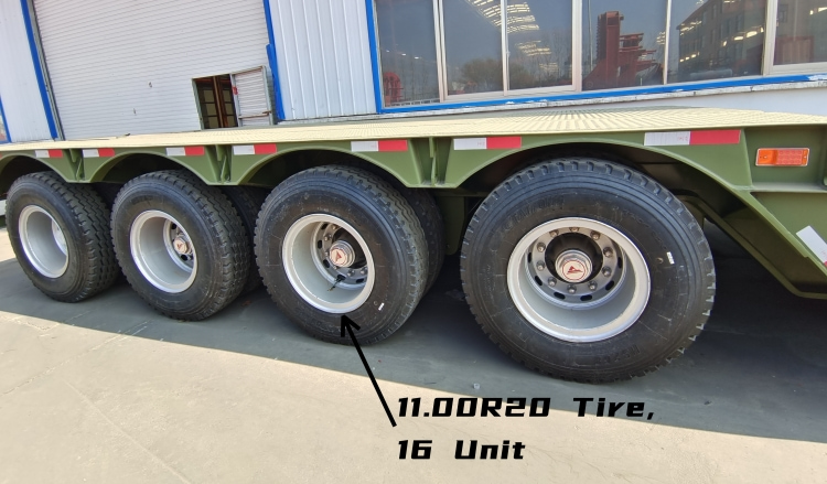 4 Axle 100 Ton Removable Gooseneck Lowboy Trailer for Sale in Mauritius