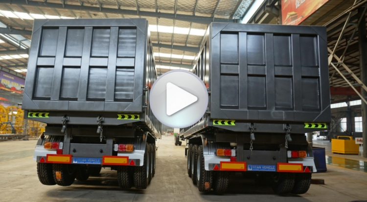 Hydraulic Tipper Trailer for Sale in Mauritius | 45cbm Tipper Semi Trailer for Sale in Port Louis