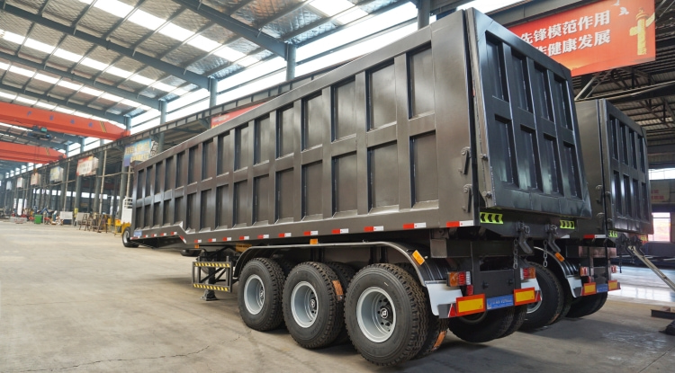 Hydraulic Tipper Trailer for Sale in Mauritius | 45cbm Tipper Semi Trailer for Sale in Port Louis