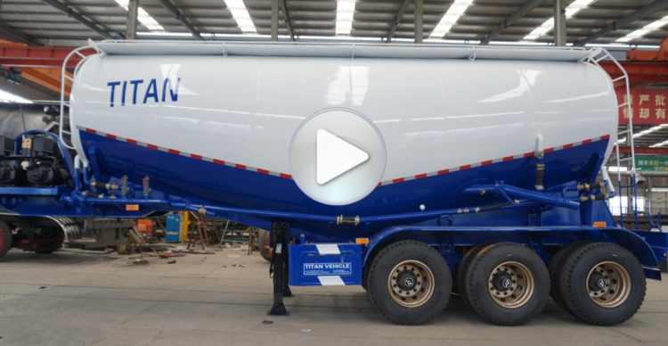 Bulk Cement Trailer for Sale in Mauritius | Cement Tanker Truck Price | Cement Silo Trailer