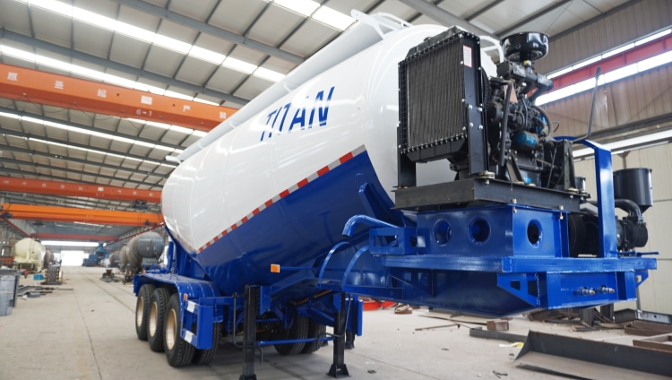 Bulk Cement Trailer for Sale in Mauritius | Cement Tanker Truck Price | Cement Silo Trailer
