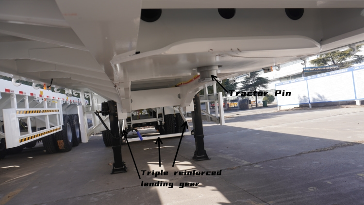 Tri Axle Trailer for Sale in Mauritius | 3 Axle Flatbed Semi Trailer for Sale | CIMC Vehicles