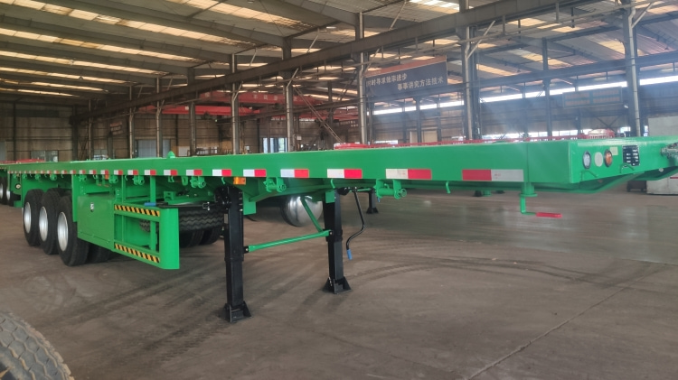 40 Ft Flatbed Trailer for Sale in Mauritius | Tri Axle Flatbed Trailer | CIMC Trailers