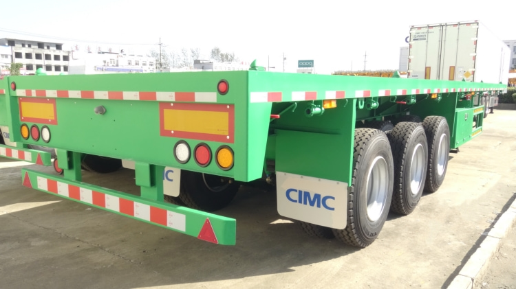 40 Ft Flatbed Trailer for Sale in Mauritius | Tri Axle Flatbed Trailer | CIMC Trailers