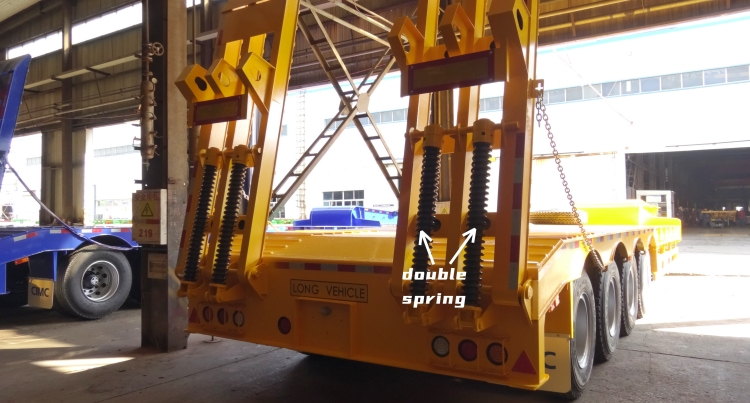 40 Feet Low Bed Trailer Truck for Sale in Mauritius | Excavator Trailer | CIMC China