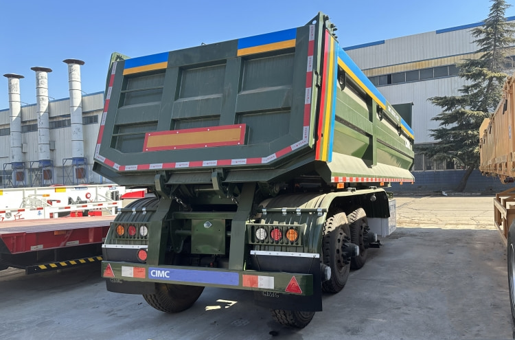 End Dump Trailer for Sale in Mauritius | Heavy Duty Dump Trailers | CIMC Trailers