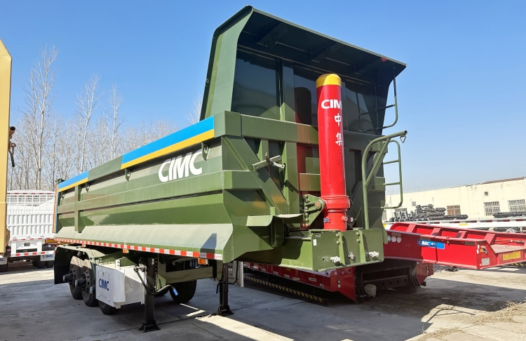 End Dump Trailer for Sale in Mauritius | Heavy Duty Dump Trailers | CIMC Trailers