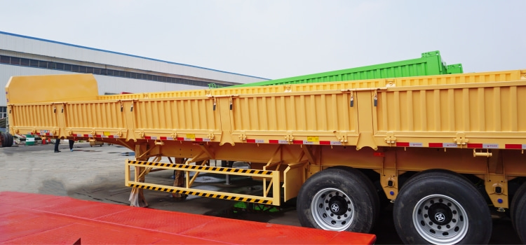 34 Ton Side Tipper Trailer for Sale in Mauritius | Side Dump Trailer | CIMC China