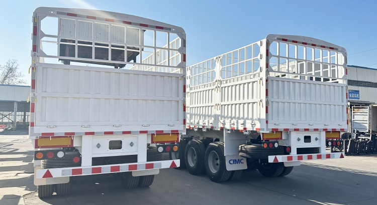 Fence Trailer for Sale in Mauritius | Fence Cargo Semi Trailer | Semi Trailer with Fence