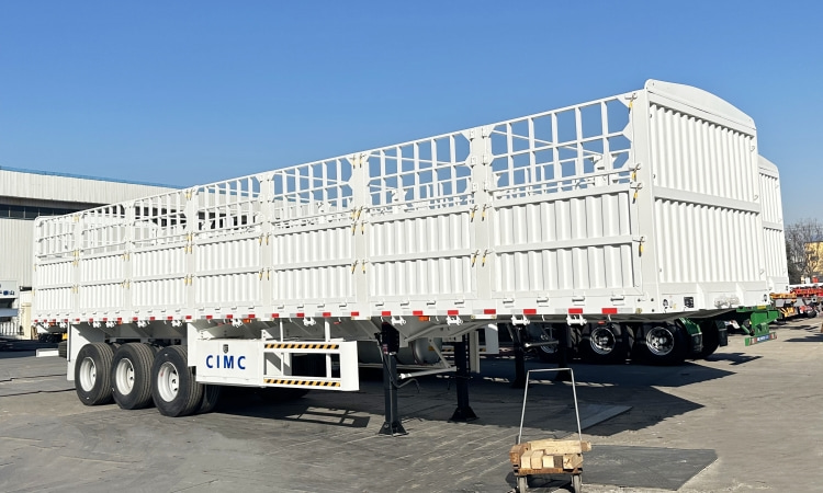 Fence Trailer for Sale in Mauritius | Fence Cargo Semi Trailer | Semi Trailer with Fence