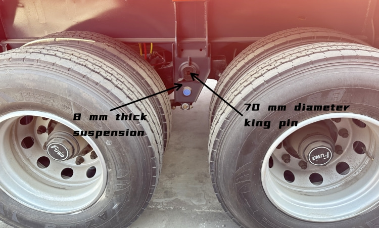 CIMC Tri Axle 40ft Low Flatbed Drop Side Trailers for Sale in Mauritius