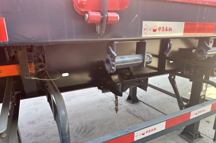 CIMC Tri Axle 40ft Low Flatbed Drop Side Trailers for Sale in Mauritius