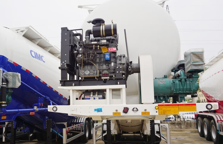 Cement Tanker Trailer for Sale in Mauritius | Bulk Cement Semi Trailer | CIMC Tank