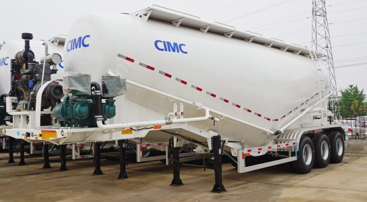 Cement Tanker Trailer for Sale in Mauritius | Bulk Cement Semi Trailer | CIMC Tank