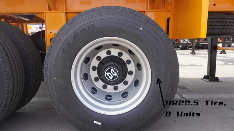 CIMC China 2 Axle Flatbed Trailer for Sale in Mauritius | 20 Ft Flatbed Container Trailer