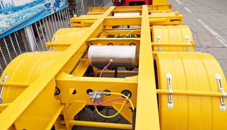 Gooseneck Container Skeletal Trailer for Sale in Mauritius | 12m Skeletal Trailer for Sale | CIMC Vehicle