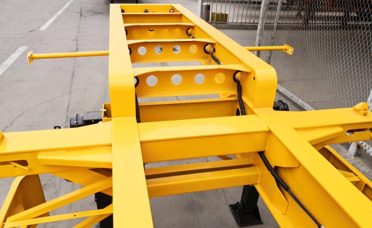 Gooseneck Container Skeletal Trailer for Sale in Mauritius | 12m Skeletal Trailer for Sale | CIMC Vehicle