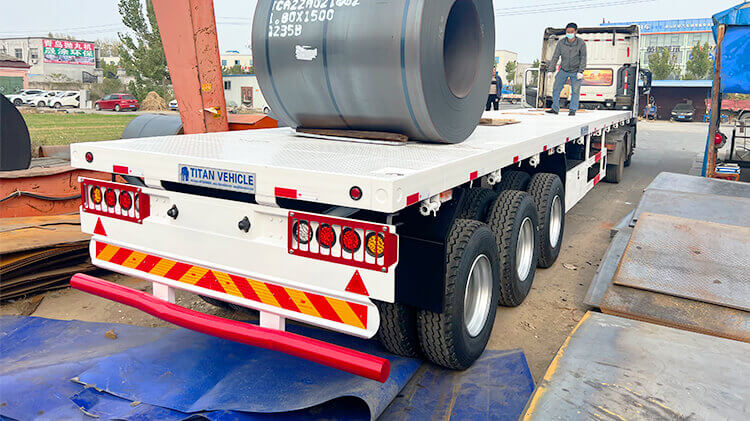 60 Ton 3 Axle Flatbed Trailer for Sale in Mauritius