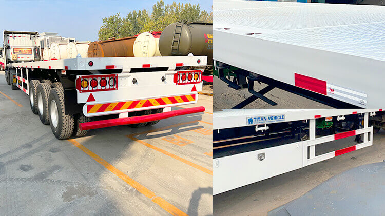 60 Ton 3 Axle Flatbed Trailer for Sale in Mauritius