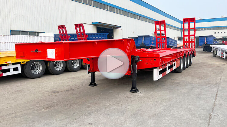 100 Ton 4 Axle Low Bed Trailer for Sale in Mauritius