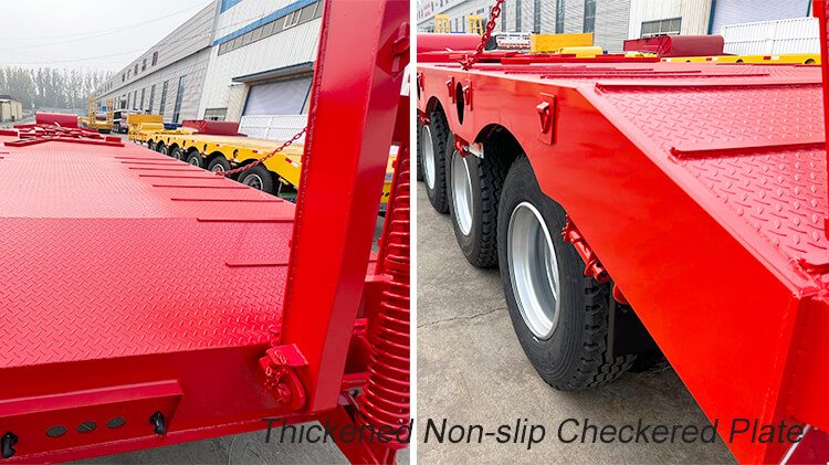 100 Ton 4 Axle Low Bed Trailer for Sale in Mauritius